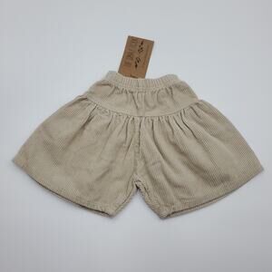 The Simple Folk The Corduroy Culottes in Oatmeal Size 0/3 Months